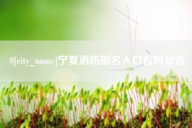 廊坊宁夏消防报名入口官网公告