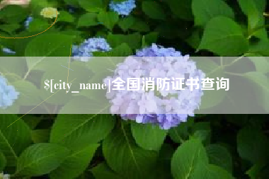 廊坊全国消防证书查询