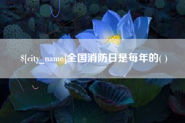 廊坊全国消防日是每年的( )