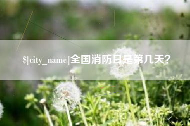 廊坊全国消防日是第几天？