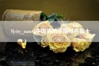 廊坊中国消防学院排名前十