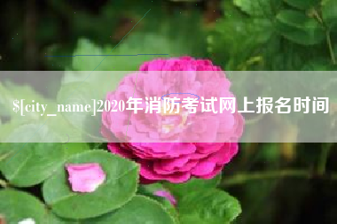 廊坊2020年消防考试网上报名时间