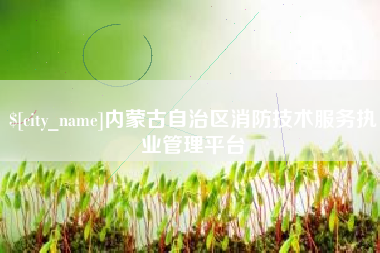 廊坊内蒙古自治区消防技术服务执业管理平台