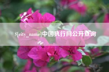 廊坊中国执行网公开查询