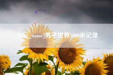 廊坊男子世界5000米记录