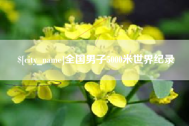 廊坊全国男子5000米世界纪录