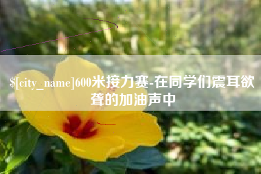 廊坊600米接力赛-在同学们震耳欲聋的加油声中