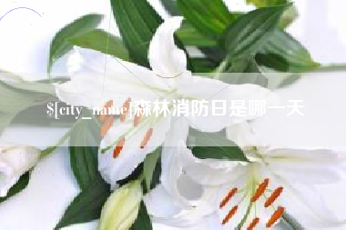 廊坊森林消防日是哪一天