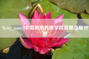 廊坊中国消防救援学院新疆录取分数
