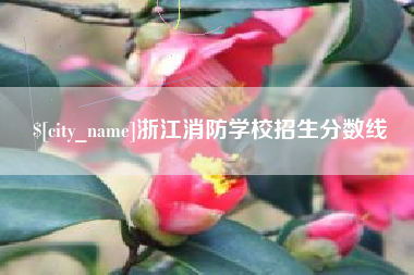 廊坊浙江消防学校招生分数线