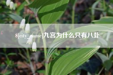 廊坊九宫为什么只有八卦