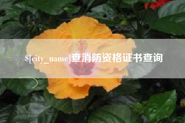 廊坊查消防资格证书查询