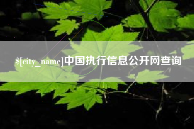 廊坊中国执行信息公开网查询