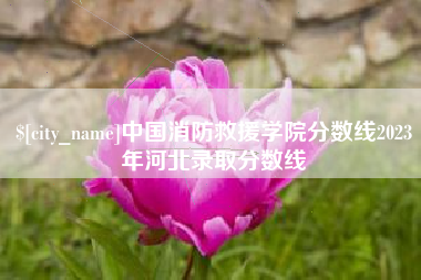 廊坊中国消防救援学院分数线2023年河北录取分数线