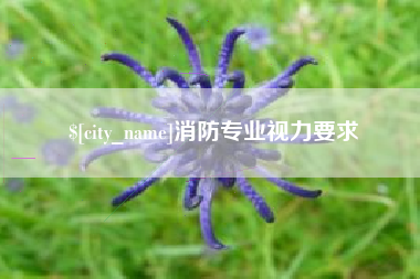 廊坊消防专业视力要求