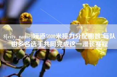 廊坊短道5000米接力分配圈数-每队由多名选手共同完成这一漫长赛程