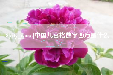 廊坊中国九宫格数字西方是什么