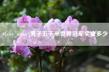 廊坊男子五千米世界冠军奖金多少
