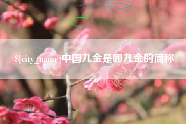 廊坊中国九金是哪九金的简称