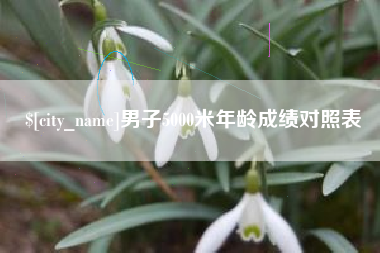 廊坊男子5000米年龄成绩对照表