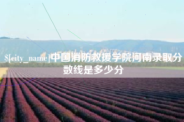 廊坊中国消防救援学院河南录取分数线是多少分