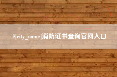 廊坊消防证书查询官网入口