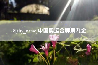 廊坊中国奥运金牌第九金