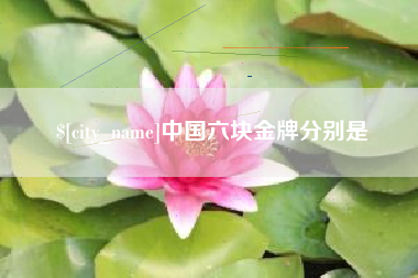 廊坊中国六块金牌分别是