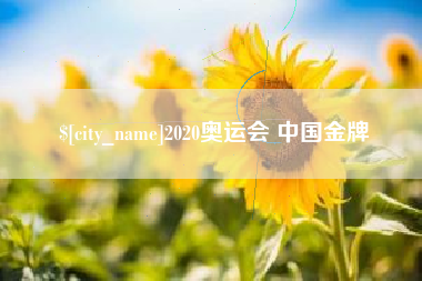 廊坊2020奥运会 中国金牌