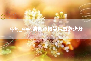 廊坊消防救援学院要多少分